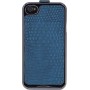 Funda rigida Mooster iPhone 4 estampado cocodrilo azul