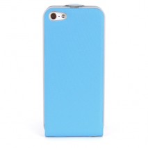 Funda Mooster vertical slim iPhone 5 azul claro