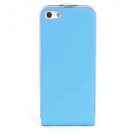 Funda Mooster vertical slim iPhone 5 azul claro