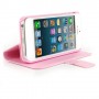 Funda Mooster horizontal con tarjetero iPhone 5 rosa palo