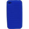 Funda Mooster trasera goma relieve diamante iPhone 4 azul