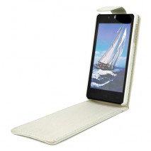 Funda Mooster Ibold Navy IBSQ45 slim simil piel color blanca