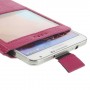 Funda Smartphone rosa simil piel tipo Pull up con ventana
