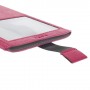 Funda Smartphone rosa simil piel tipo Pull up con ventana