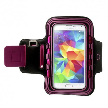 Funda brazalete deportiva con led Samsung Galaxy S5 / S4 / S3  rosa