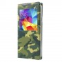 Funda tipo libro con ventana Samsung Galaxy S5 G900 camuflaje verde