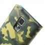 Funda tipo libro con ventana Samsung Galaxy S5 G900 camuflaje verde