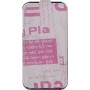 Funda rigida Mooster iPhone 4 estampado letras blanco/rosa