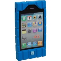 Funda Mooster trasera goma tableta iPhone 4 azul