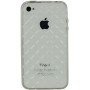 Funda trasera gel Mooster iPhone 4 transparente relieve rombo