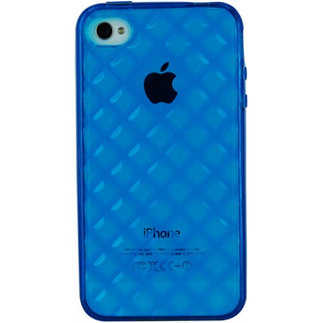 Funda trasera gel Mooster iPhone 4 relieve rombo
