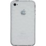 Funda trasera gel Mooster iPhone 4 transparente relieve mosaico