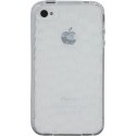 Funda trasera gel Mooster iPhone 4 transparente relieve mosaico