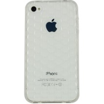 Funda trasera gel Mooster iPhone 4 transparente relieve burbuja
