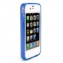 Funda trasera gel Mooster iPhone 4  azul relieve burbuja