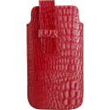 Funda  cocodrilo roja para iPhone 5 / Ibold b