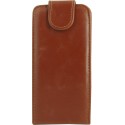 Funda iPhone 5 slim con cierre iman marron