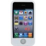Funda Mooster trasera silicona iPhone 4 blanca