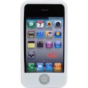 Funda Mooster trasera silicona iPhone 4 blanca