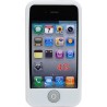 Funda Mooster trasera silicona iPhone 4 blanca
