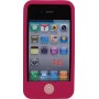 Funda Mooster trasera silicona iPhone 4 fucsia