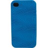 Funda Mooster trasera goma con relieve iPhone 4 azul