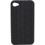 Funda Mooster trasera goma dibujo neumatico iPhone 4 negra