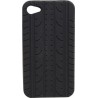 Funda Mooster trasera goma dibujo neumatico iPhone 4 negra