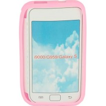Funda Mooster trasera silicona Samsung I9000 Galaxy s rosa