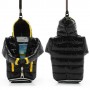Funda mini plumifero para telefonos moviles de hasta 5 pulgadas negro