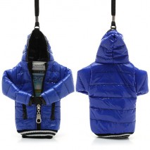 Funda mini plumifero para telefonos moviles de hasta 5 pulgadas azul