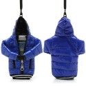 Funda mini plumifero para telefonos moviles de hasta 5 pulgadas azul