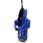 Funda mini plumifero para telefonos moviles de hasta 5 pulgadas azul