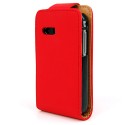 Funda Samsung Galaxy Y S5360 roja de piel slim Mooster