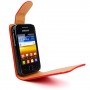 Funda Samsung Galaxy Y S5360 roja de piel slim Mooster
