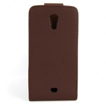 Funda Sony Xperia t lt30i marron de piel slim MOOSTER