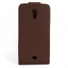 Funda Sony Xperia t lt30i marron de piel slim MOOSTER
