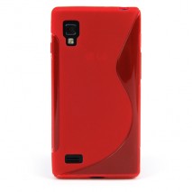 Funda Mooster LG P760 Optimus l9 roja tpu MOOSTER