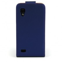 Funda Mooster LG Optimus L9 P760 azul de piel slim