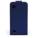 Funda Mooster LG Optimus L9 P760 azul de piel slim