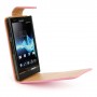 Funda Mooster Sony Xperia P IT22I de piel rosa slim