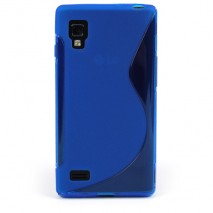 Funda Mooster LG Optimus L9 P760 azul tpu