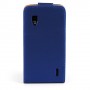 Funda Mooster LG Optimus G / E973 de piel azul slim