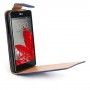 Funda Mooster LG Optimus G / E973 de piel azul slim
