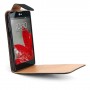 Funda Mooster LG Optimus G / E973 negra de piel slim