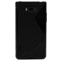 Funda Mooster LG Optimus L7 P700 negra tpu