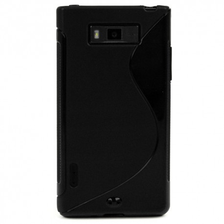Funda Mooster LG Optimus L7 P700 negra tpu