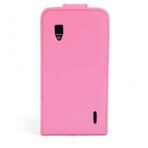 Funda Mooster LG Optimus G / E973 de piel rosa slim