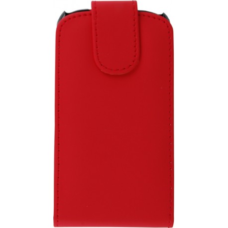 Funda Mooster ZTE V970 roja de piel slim