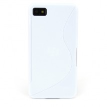 Funda Mooster Blackberry Z10 blanca tpu
